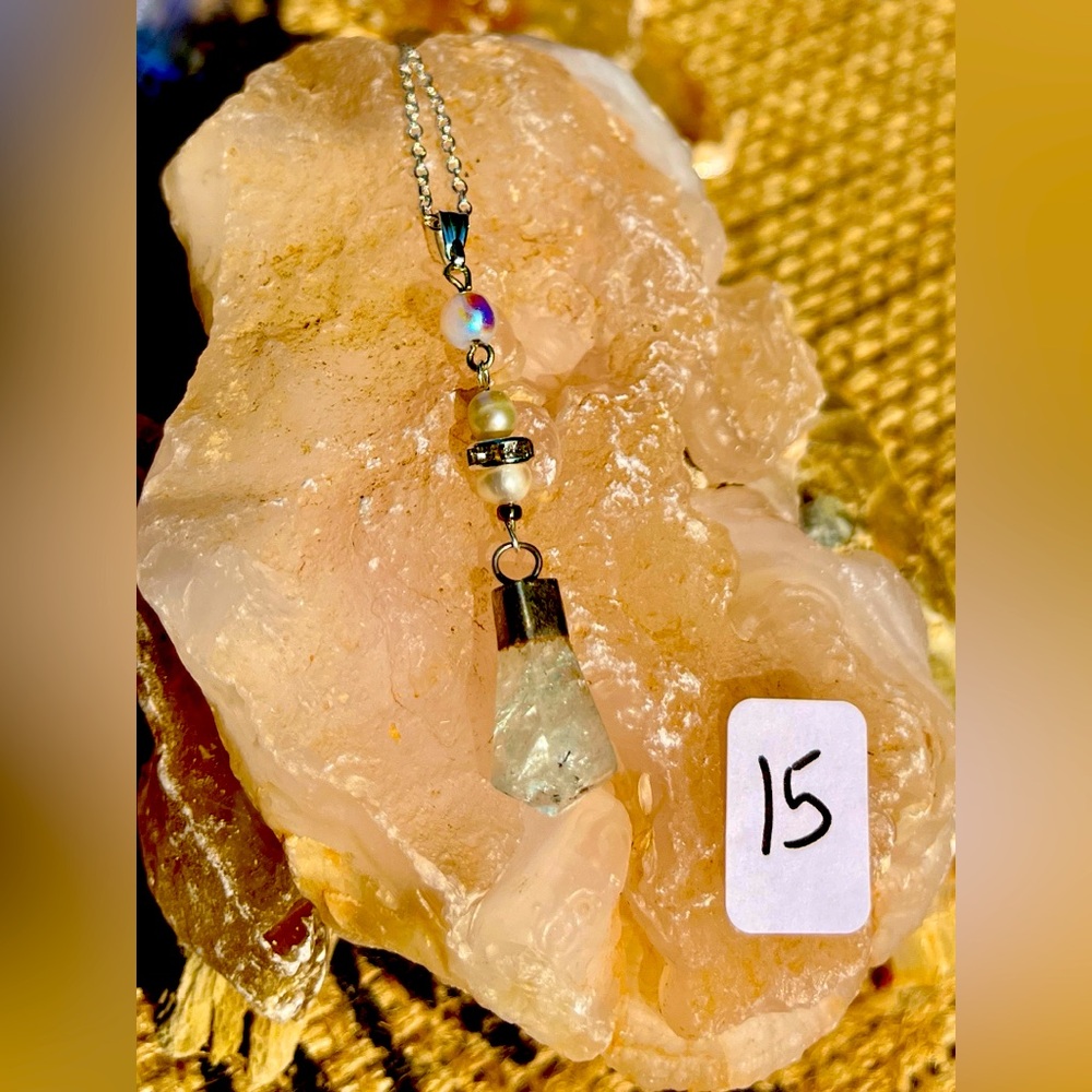 Soothing Aquamarine & Pearl Necklace